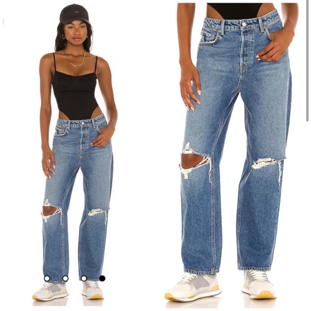 GRLFRND Amanda Mid Rise Straight in Abbot Kinney $225 Womens 23 - Picture 2 of 8
